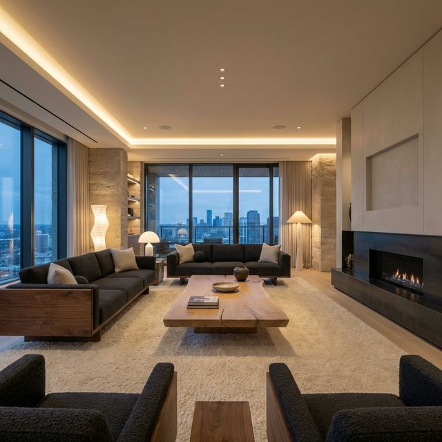 Modern mobilya iç mekan